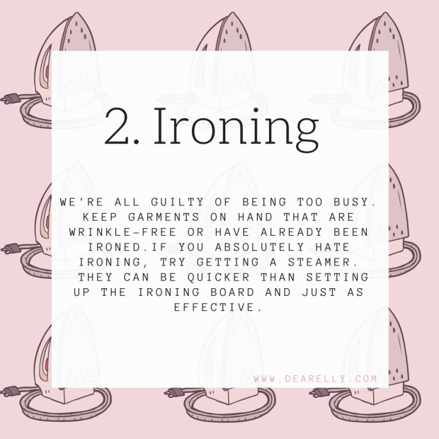 Ironing your work outfit
